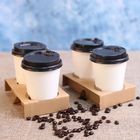 Disposable Take Away Coffee Cup Carrier Paper Pulp For 2 Cups 4 Cups Stabil