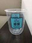 Pp Milk Tea Cup Plastik Transparan Dengan Tutup Logo Disesuaikan Bpa Gratis