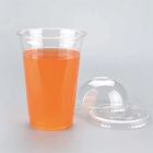 24oz Minuman Hewan Peliharaan Sekali Pakai Gelas Plastik Cangkir Dengan Tutup Dapat Didaur Ulang