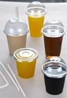 24oz Minuman Hewan Peliharaan Sekali Pakai Gelas Plastik Cangkir Dengan Tutup Dapat Didaur Ulang