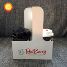 Eco-Friendly Disposable Coffee Cup Carrier Pemegang Cangkir Kertas Kraft