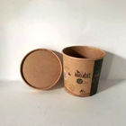 8oz Kraft Paper Disposable Ice Cream Cups Paper Ice Cream Tubs Ramah Lingkungan