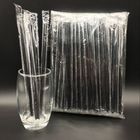 0,6 * 23cm Sedotan Minum Plastik Berwarna-warni Untuk Toko Boba