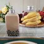 Food Grade 300ml Botol Plastik Bulat Pet Untuk Desain Boba Milk Tea Disesuaikan