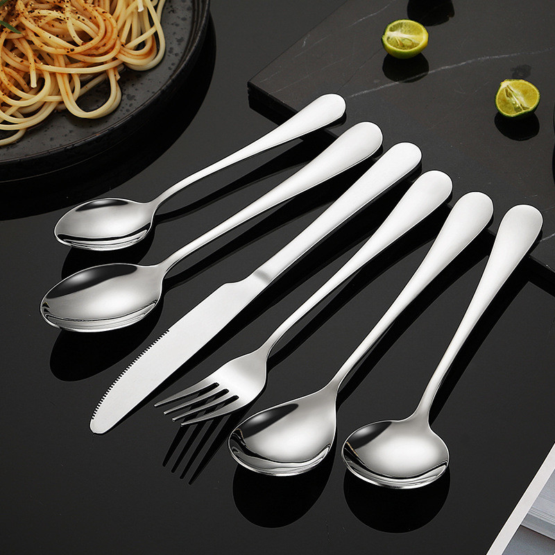 Stainless Steel Spoon Fork Knife Serbaguna untuk Semua Makanan Mesin Cuci Piring Aman Ya Kelas Profesional