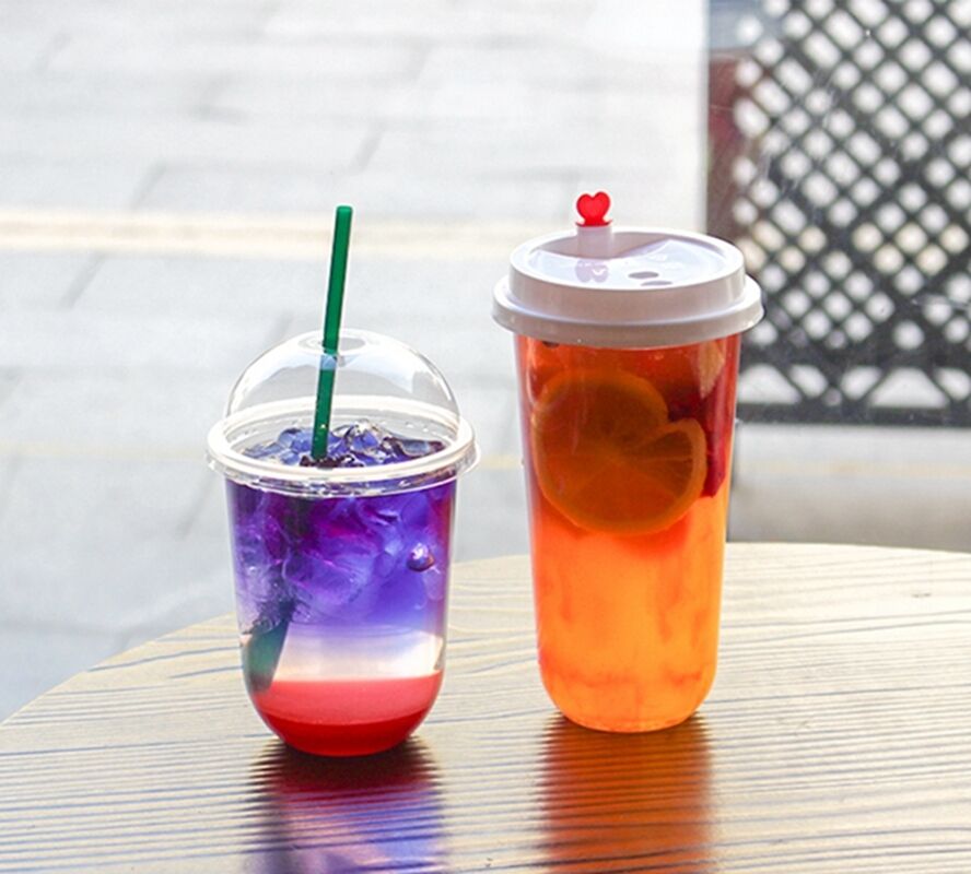 Gelas Plastik Sekali Pakai dengan Permukaan Halus Kotak Bergelombang Sempurna untuk Acara Katering Pesta dan Kantor