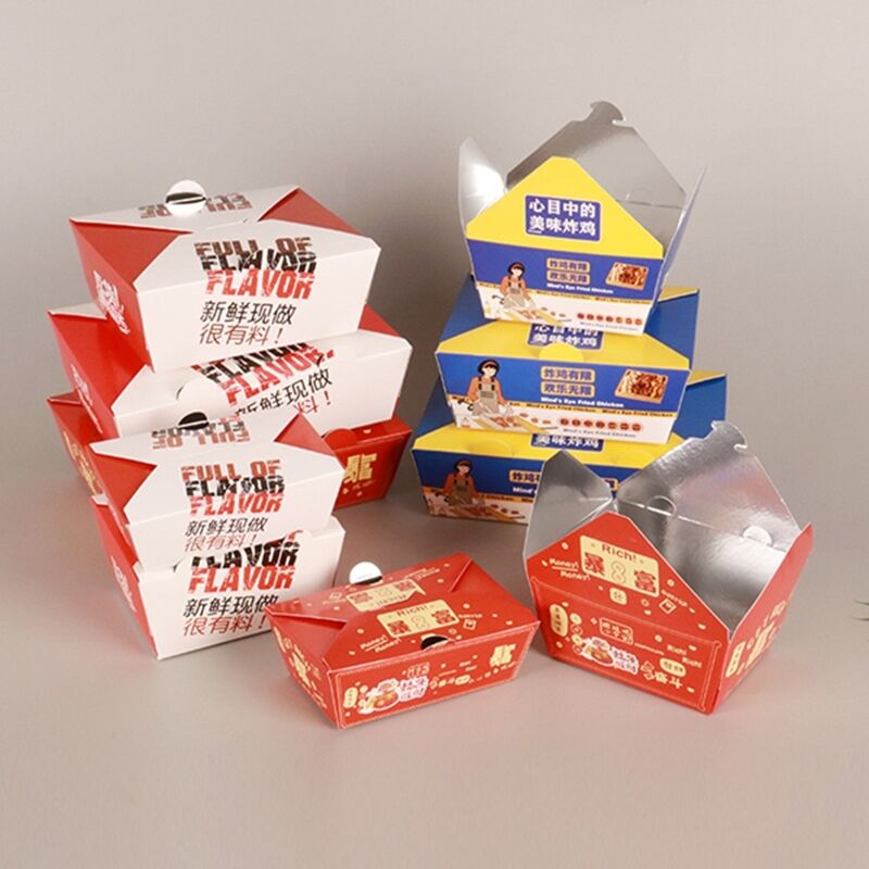 Kotak Ayam Komersial Pop-Up – Wadah Bawa Pulang Tahan Minyak untuk Ayam Goreng, Sayap, Paha & Potongan (Grosir)