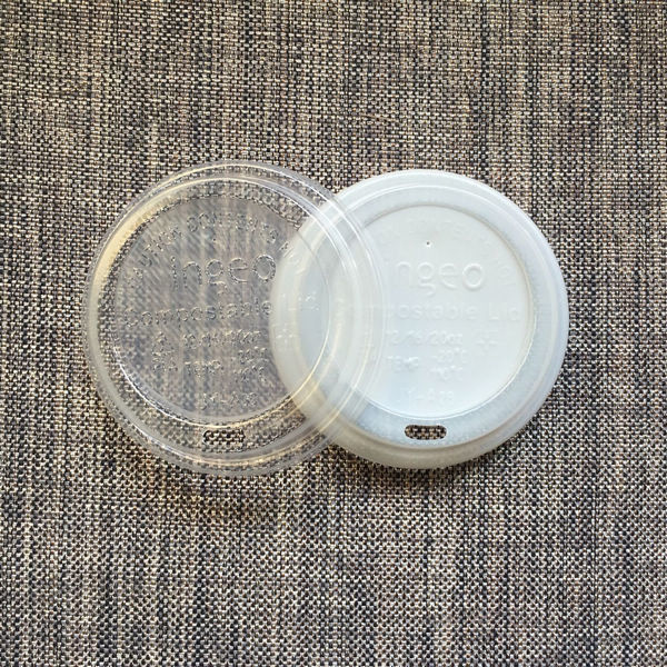 Pla Biodegradable Cup Lids, Reusable Cup Lids 80mm 90mm Untuk 8oz 12oz 16oz Cangkir Kopi