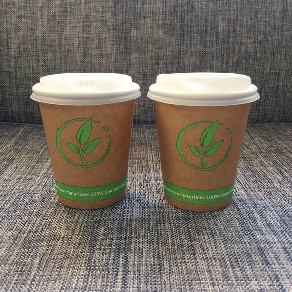 Pla Biodegradable Cup Lids, Reusable Cup Lids 80mm 90mm Untuk 8oz 12oz 16oz Cangkir Kopi