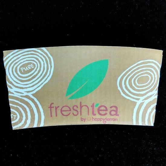 Biodegradable Paper Cup Sleeve 12oz Hot Coffee Food Grade Kertas Kraft Bergelombang