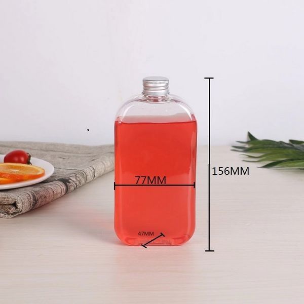 Food Grade Susu Teh Botol Minuman Plastik 500ml Bpa Desain Dekoratif Gratis