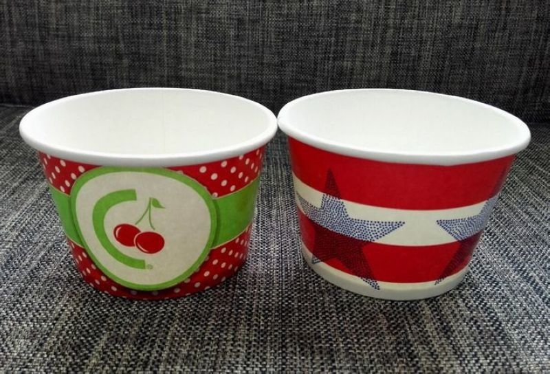 Packing Paper Ice Cream Cups 230g-380g Cara pengepakan yang disesuaikan Dapat diterima 180-700ml