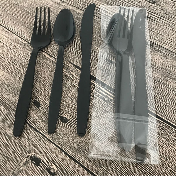 Pisau dan Sendok Garpu Plastik Keras, Sendok Garpu Pisau Untuk Restoran Kafe