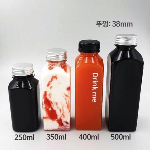 Pet Susu Teh Sekali Pakai Persediaan Botol Minuman Plastik 300 ml 350 ml 400 ml Jus Anggur OEM