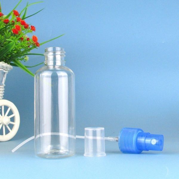Botol Semprot Pet Plastik Mini, Botol Mist Kecil 30ml 60ml 100ml Gel Alkohol Pembersih