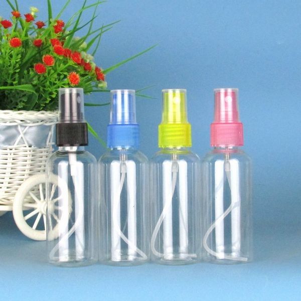 Botol Minuman Semprot Plastik Logo Disesuaikan 60 Ml Tidak Kebocoran Multi Warna
