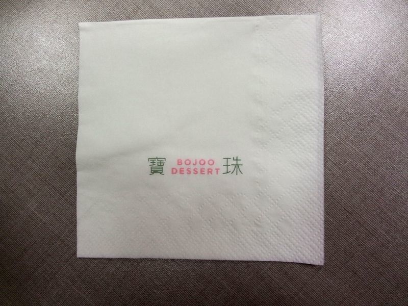 Boba Tea Shop Table Serbet Tissue, Tissue Dinner Napkin Virgin Pulp Full Color