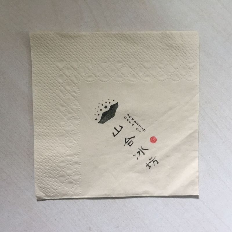 100% Biodegradable Polos 2 Ply Kertas Tisu Sekali Pakai / Handuk Kertas Tisu Kecil 33cm X 33cm