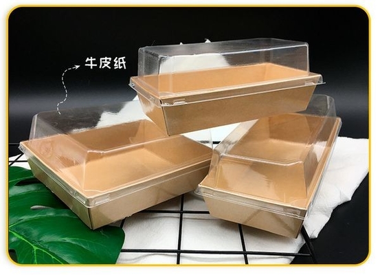 kotak ayam kraft takeaway sekali pakai biodegradable wadah kertas food grade