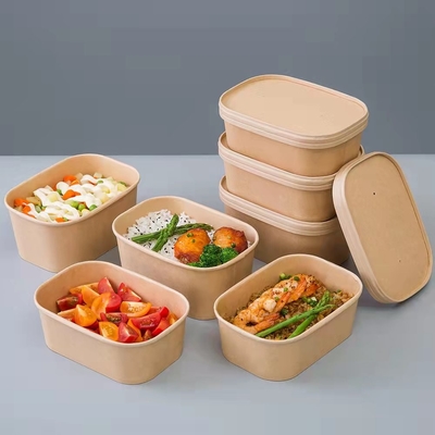 500ml Kotak Makan Siang Sekali Pakai Biodegradable Untuk Makanan